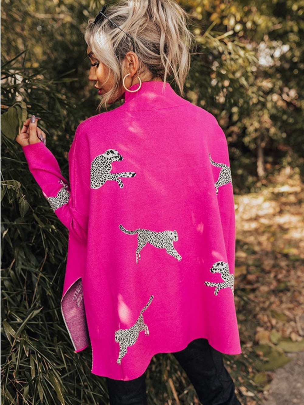 Vici Pink Leopard Sweater - Picture 3 of 7